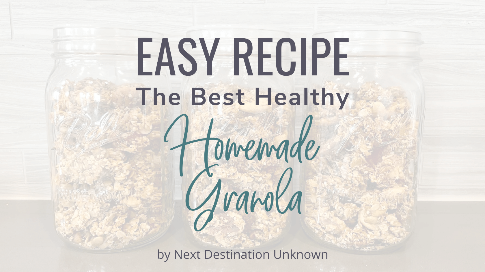 Featured Image – The Best Easy Healthy Homemade Granola Recipe The Best Easy Healthy Homemade Granola Recipe