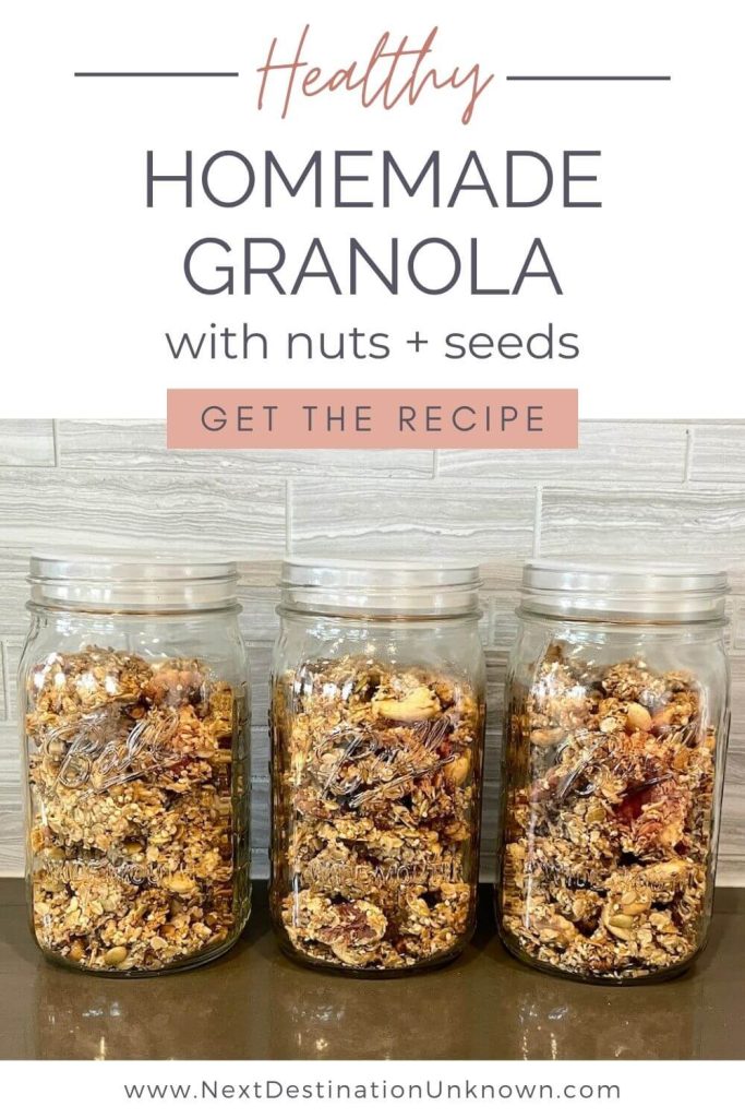 Healthy Homemade Granola Recipe with Nuts + Seeds