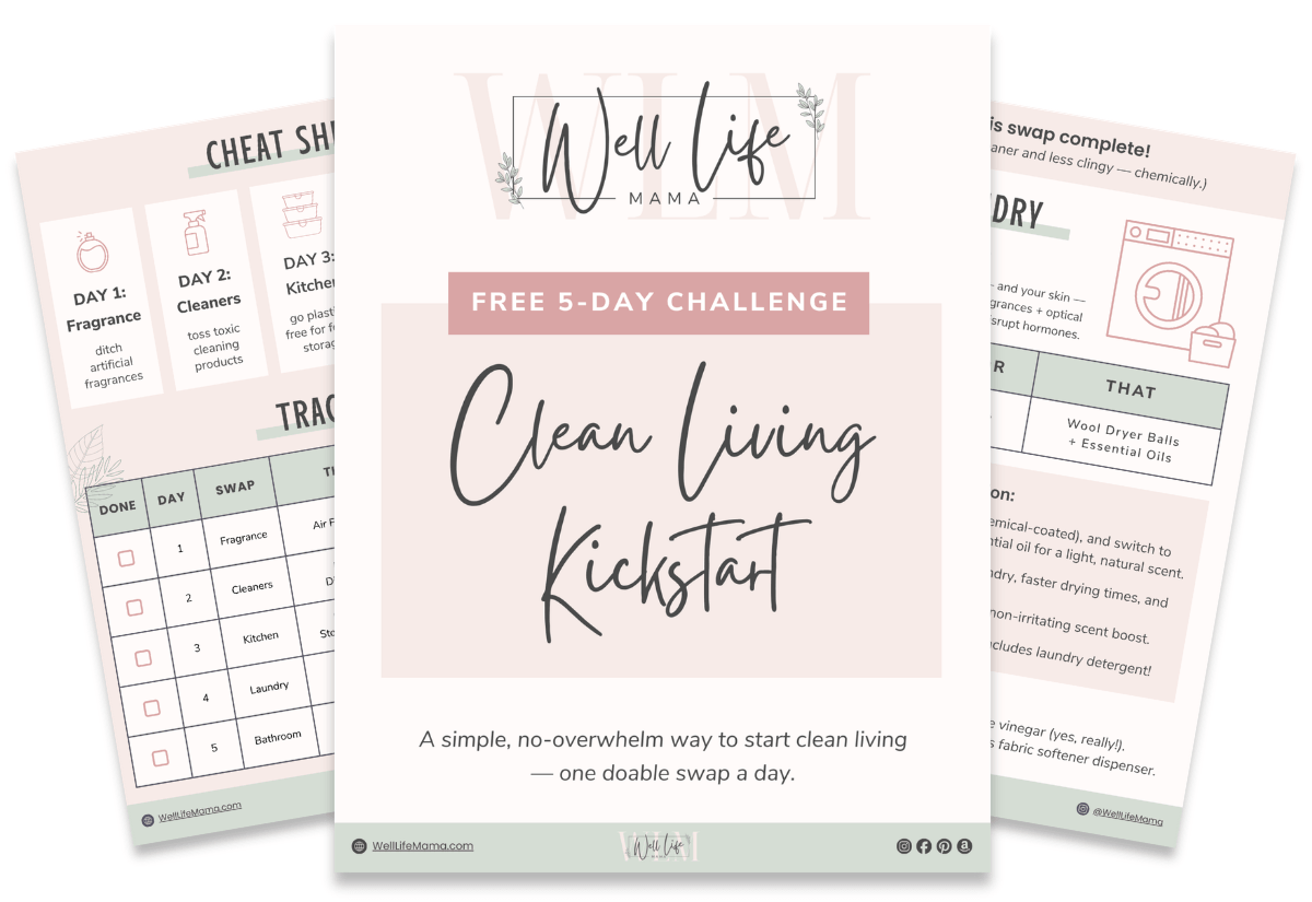 Free Clean Living Kickstart to go low-tox without the overwhelm
