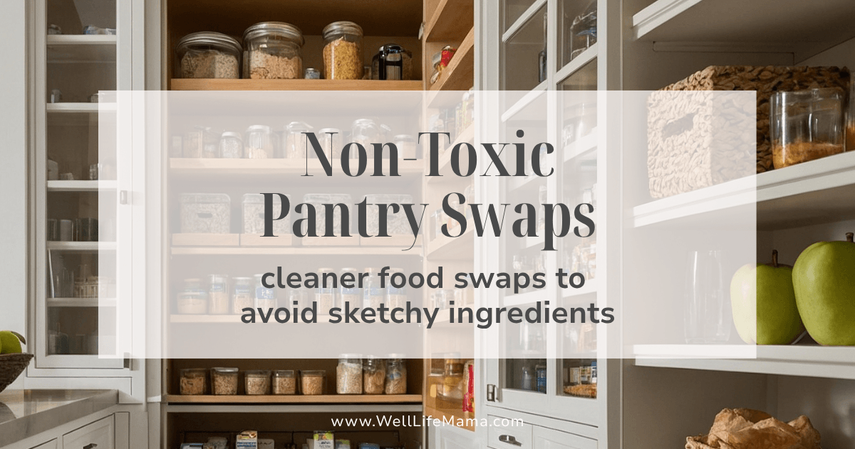 non-toxic-pantry-swaps-clean-food-ingredient-swaps non-toxic pantry swaps with cleaner food choices and better ingredient alternatives for clean eating