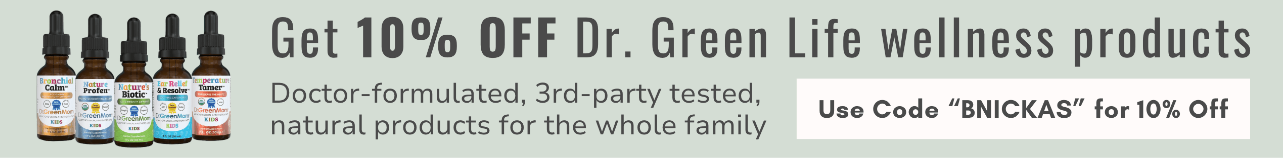 10% Off Dr. Green Life Organics Discount for Natural Remedies